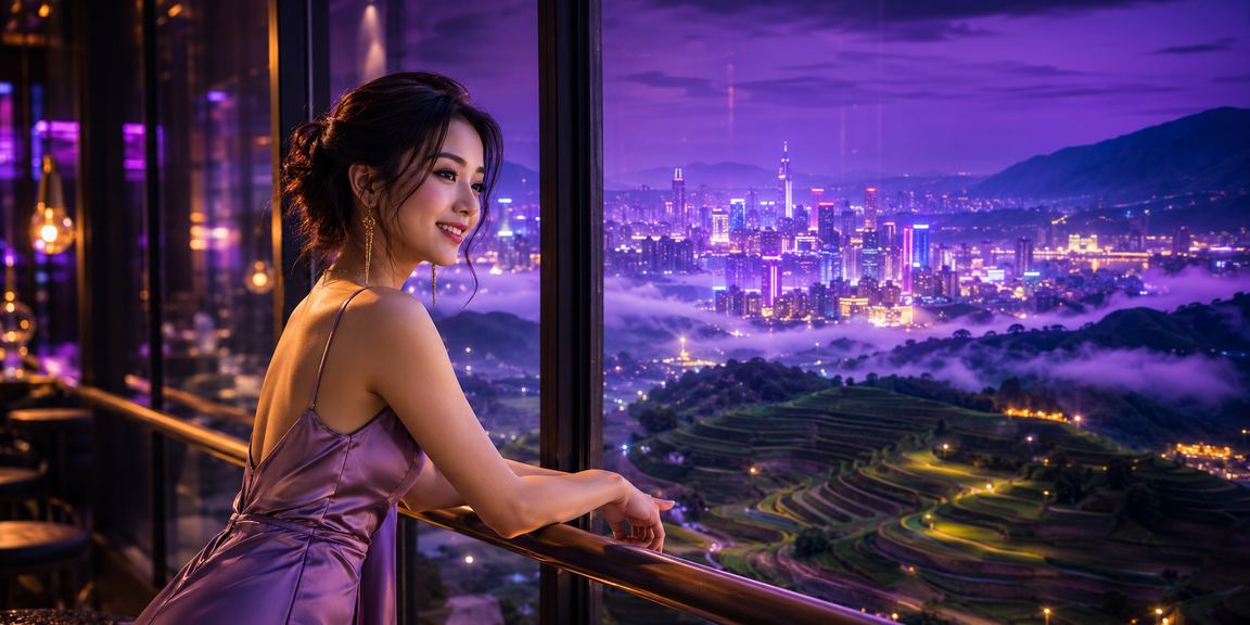 Khung cảnh cá cược neon đêm tại Sapa với không khí cao nguyên huyền bí và ánh đèn điện tử